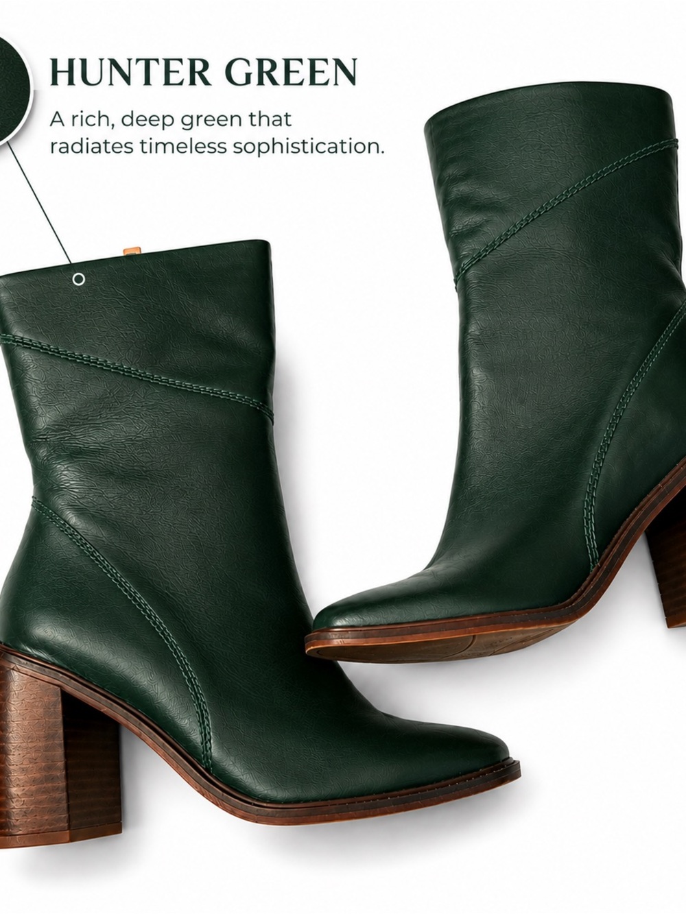 Women's Dark Green Leather size 7